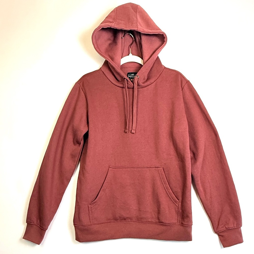 Fit Essentials Womens Hoodie Mauve Pink Long Sleeve‎ Sweatshirt Medium